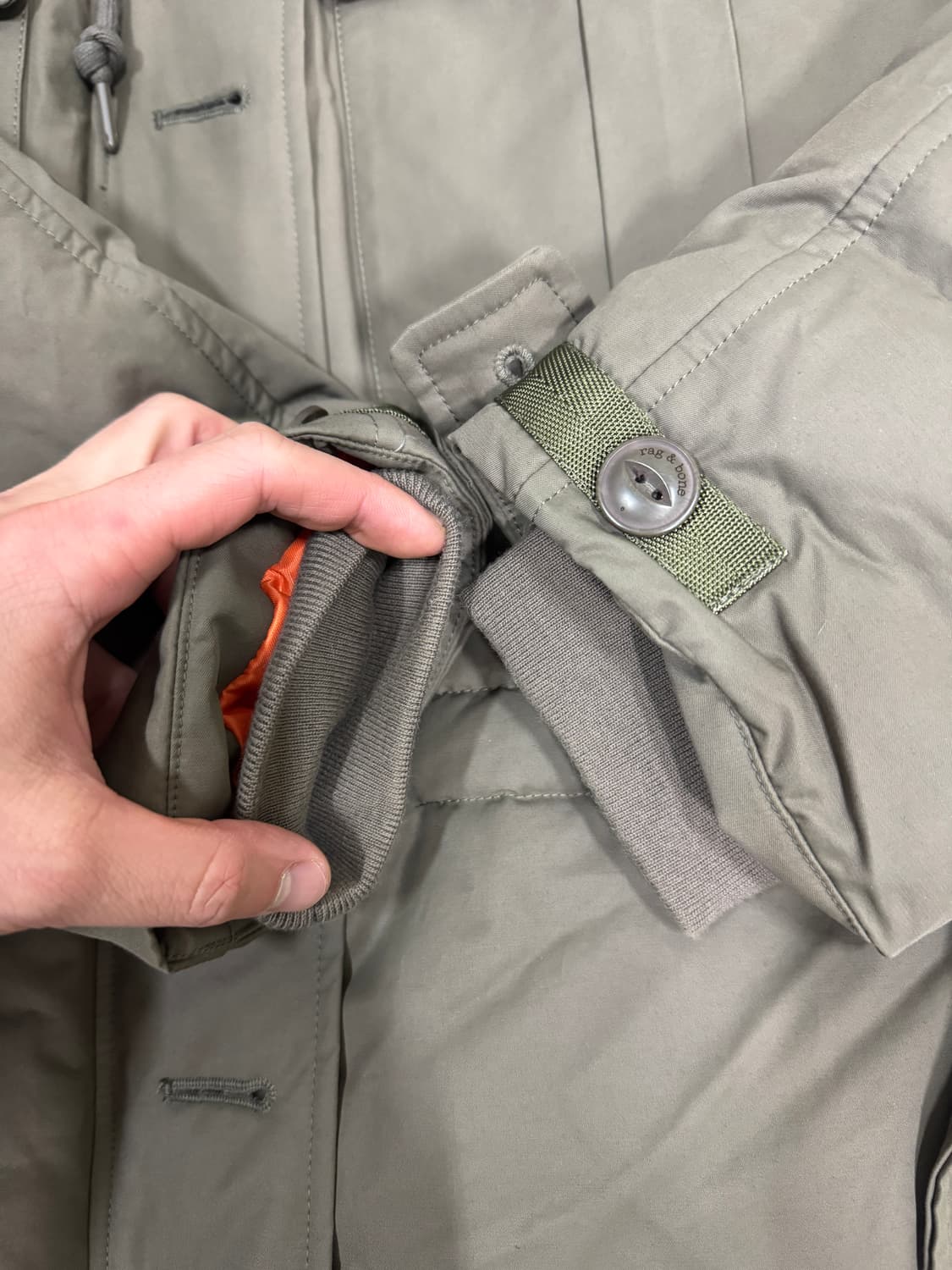 랙앤본 야상 덕다운패딩 사이즈S 깨끗해요. 상품이미지2