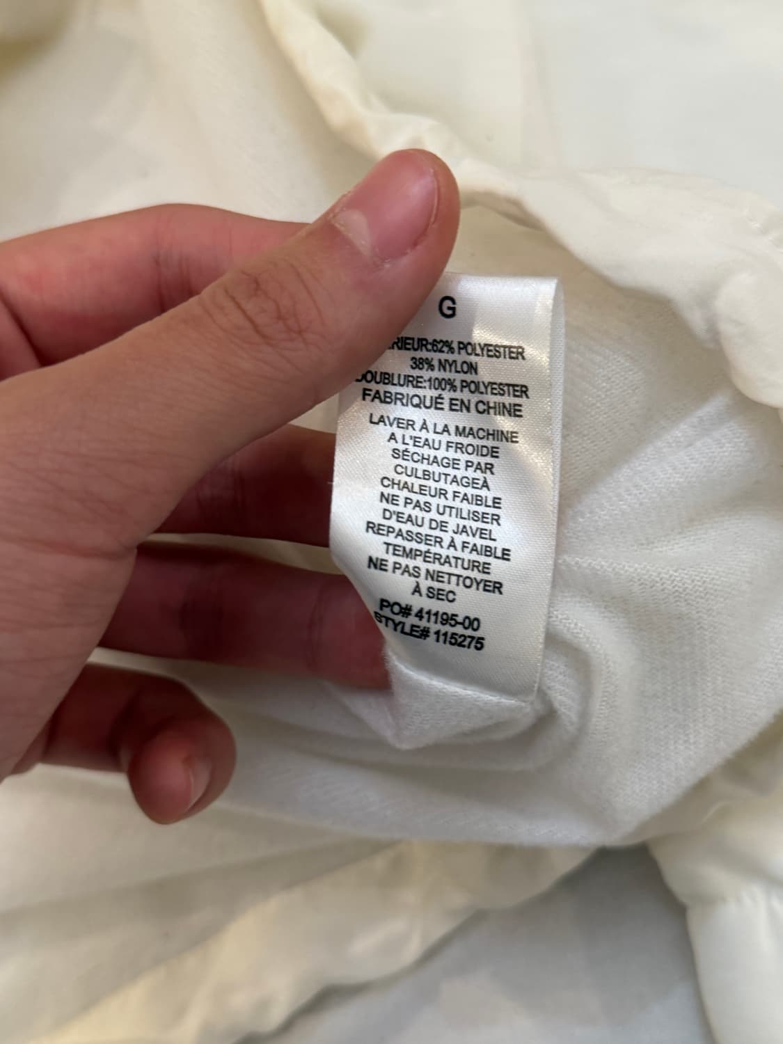 스투시 스펠아웃 나일론 코치자켓 화이트 상품이미지10