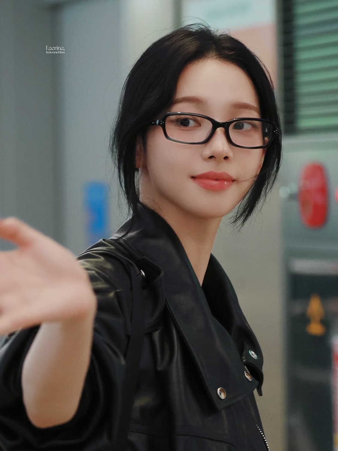 슬릭 뿔테 에스파 카리나 안경 Y2K 긱시크 선글라스 상품이미지2
