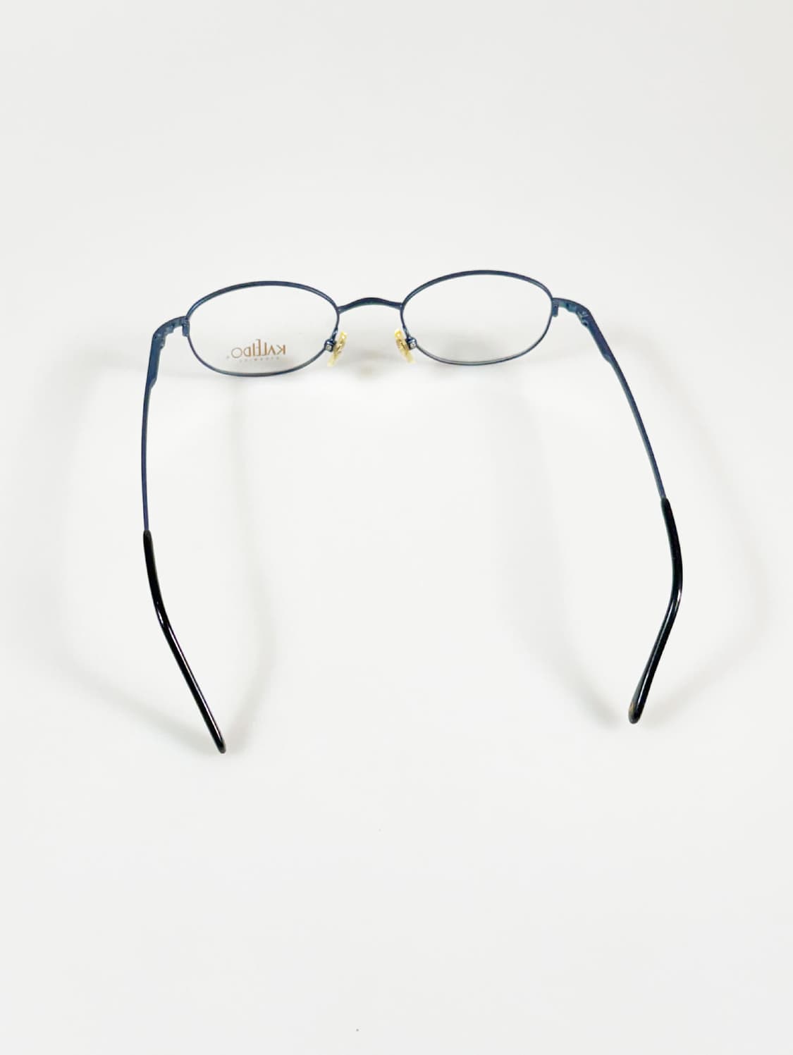 90s KALEIDO 블루 슬림 오벌 메탈 빈티지 안경 상품이미지5