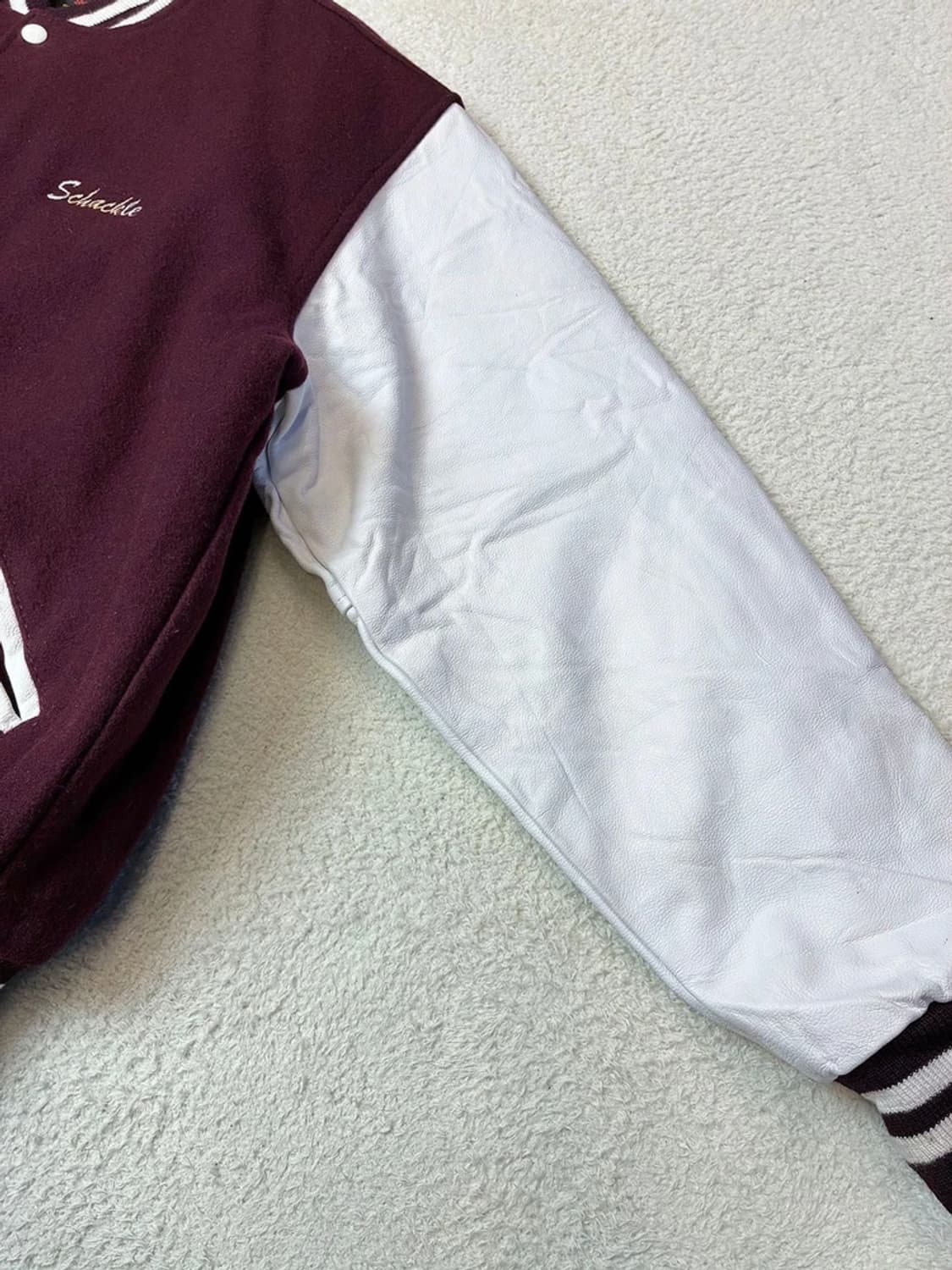 80's USA game Lockport 가죽 바시티 자켓 PN6016 상품이미지8