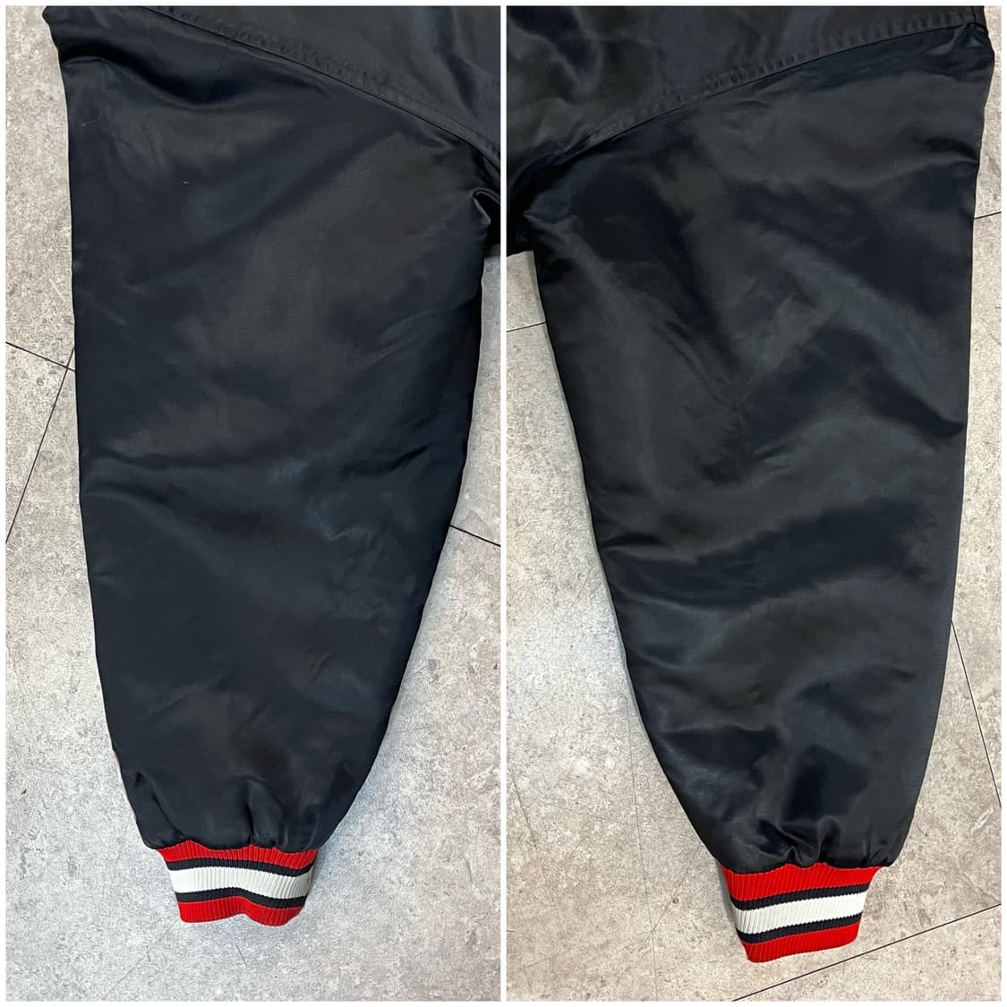 퓨마 NBA 포틀랜드 새틴 바시티 자켓 블랙 L #csz2303 상품이미지9