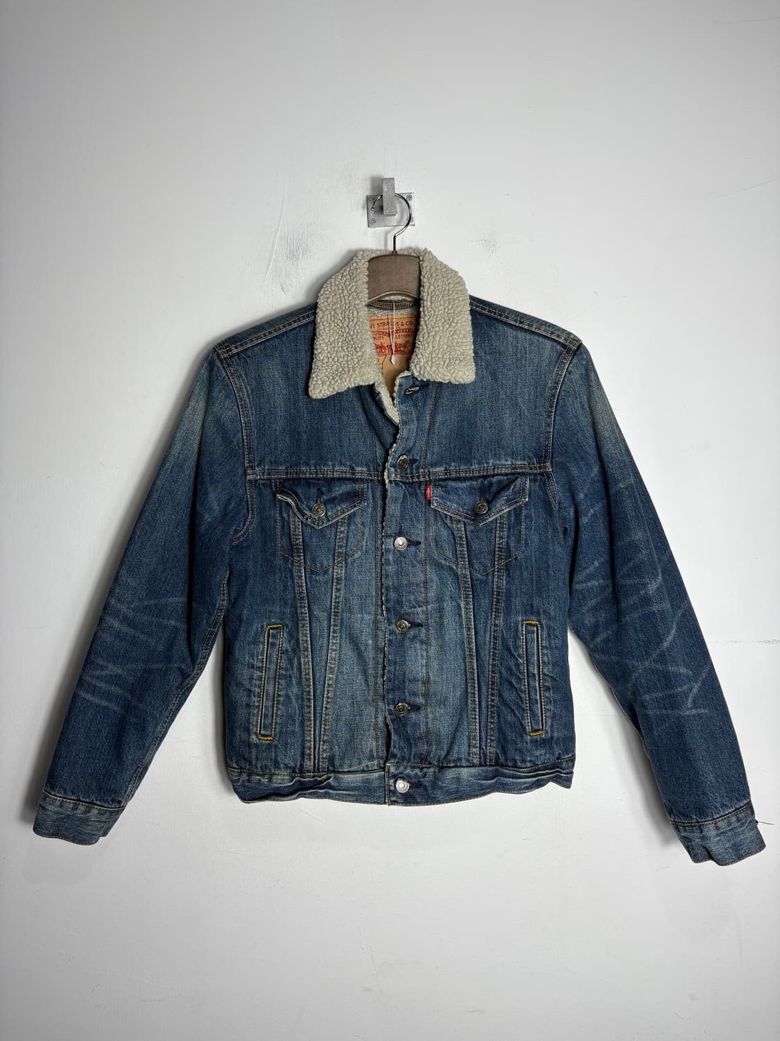 Levis 리바이스 시어링 카라 중청 데님 자켓 상품이미지1