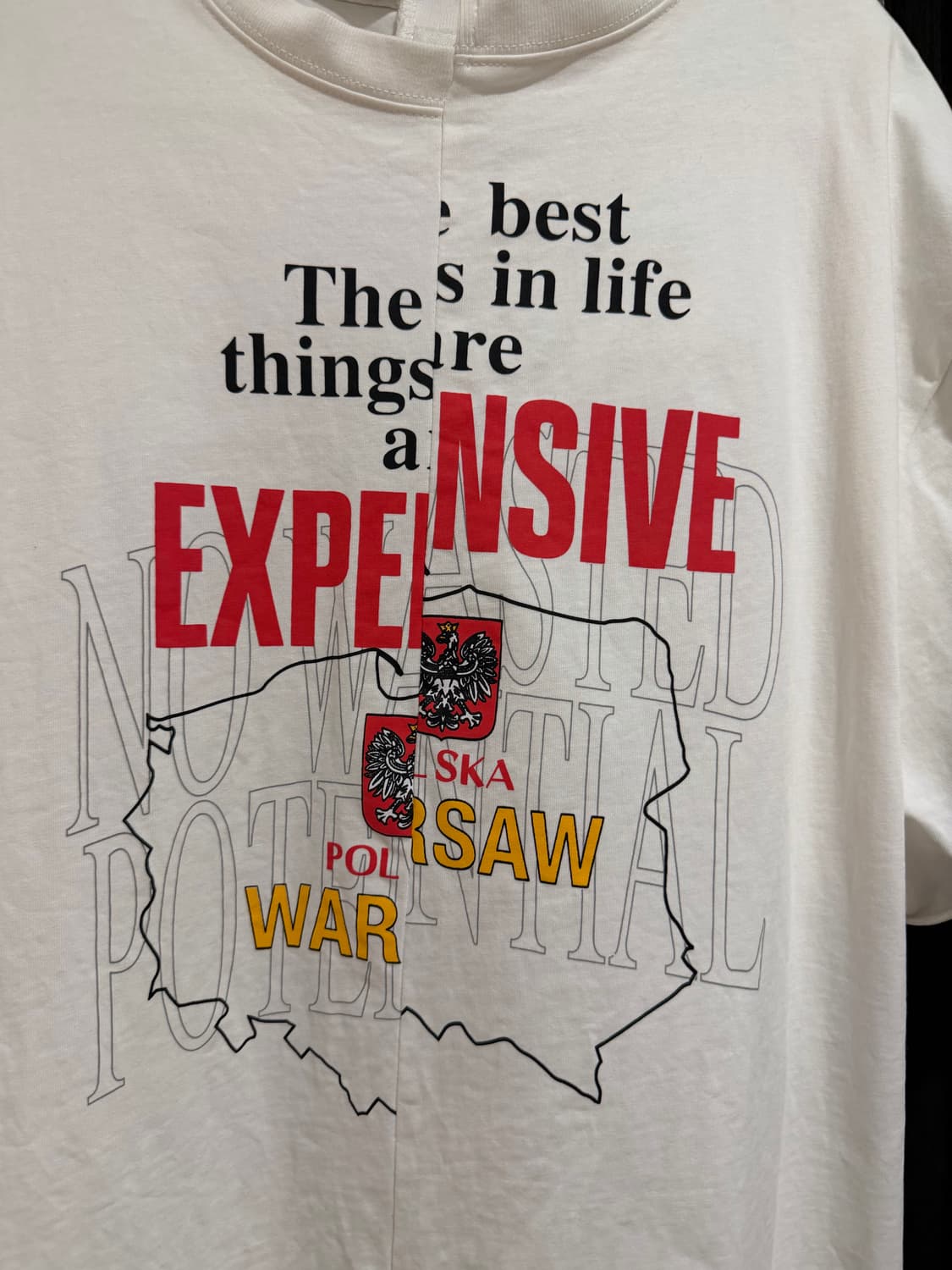 프로젝트 G/R 스플릿 티셔츠 화이트 3사이즈 (미착용) 상품이미지4