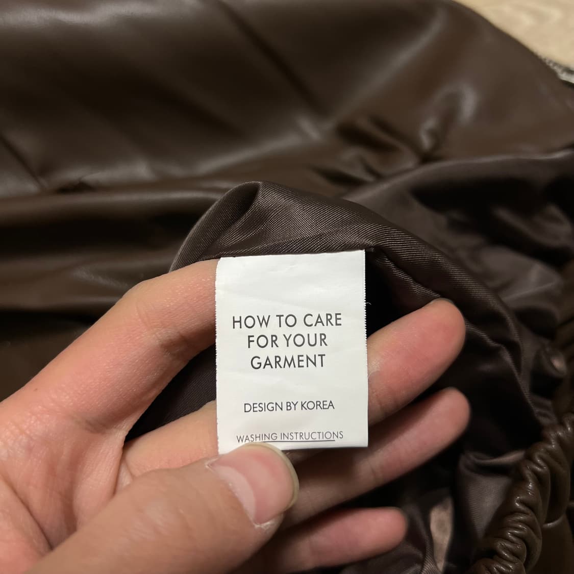 남성 카라 봄버 레더 라이더 가죽자켓 [브라운] L/100 상품이미지5