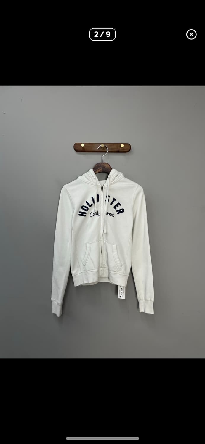 홀리스터 화이트 후드집업 A2924 상품이미지2