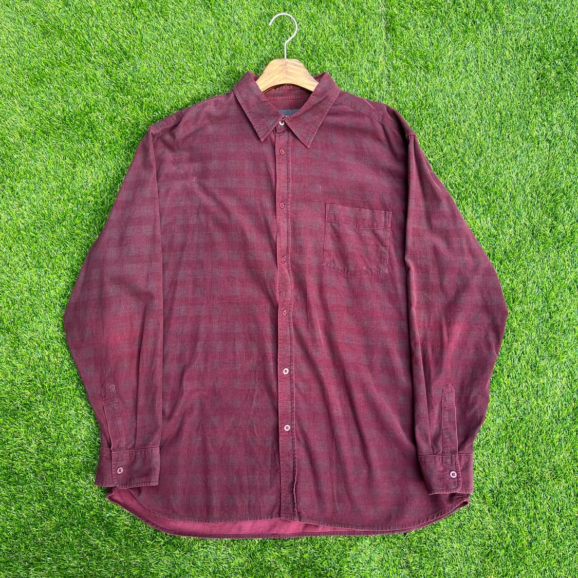 네바다 코듀로이 체크셔츠 상품이미지1