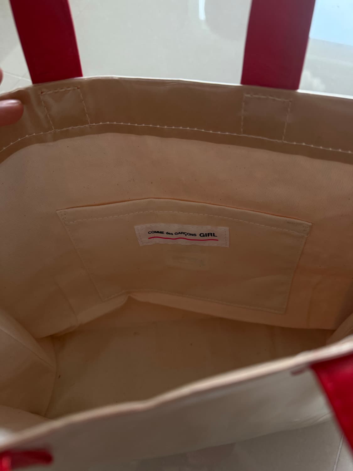 [OS]꼼데가르송걸 pvc백 상품이미지3