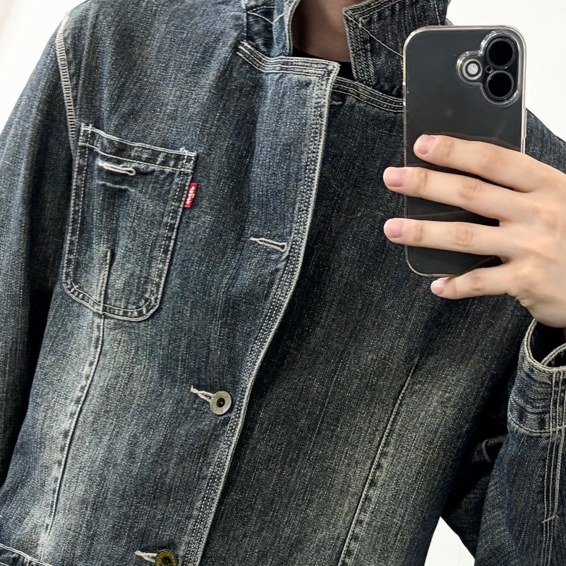 리바이스 워시드 데님 워크 블레이저 자켓 상품이미지4