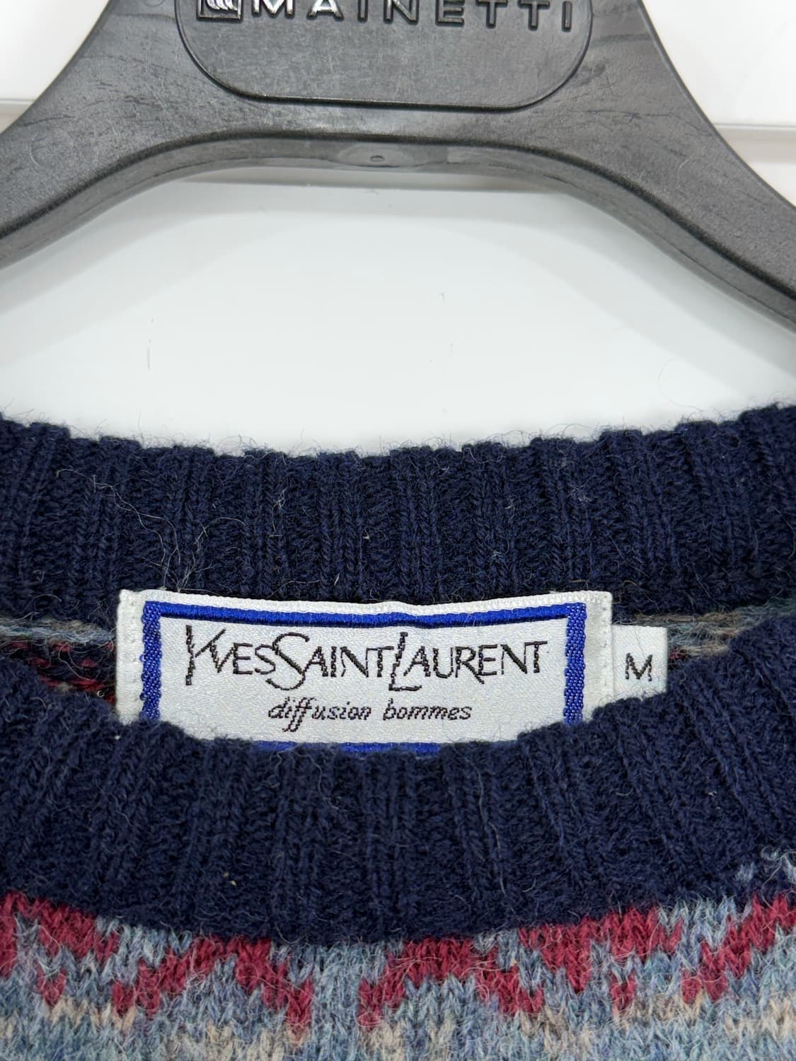 90's YSL 입생로랑 디퓨전 옴므 니트  상품이미지5