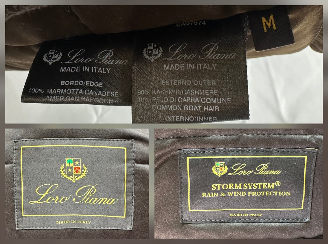로로피아나 아이서 캐시미어 라쿤퍼 자켓 M(105) 판매 상품이미지6