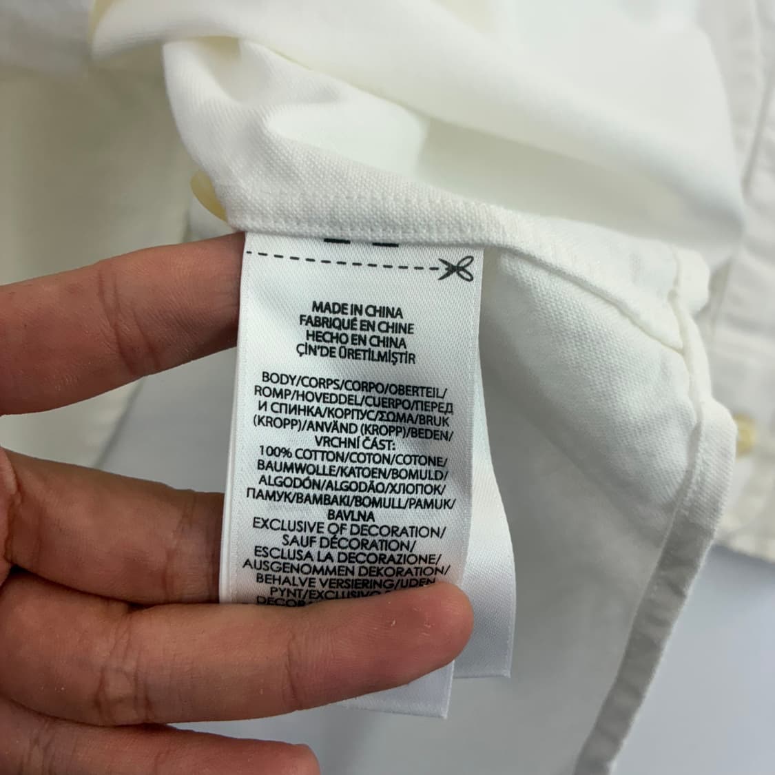 Polo 폴로 랄프로렌 신형 QR 현행 화이트 옥스포드 셔츠 상품이미지5