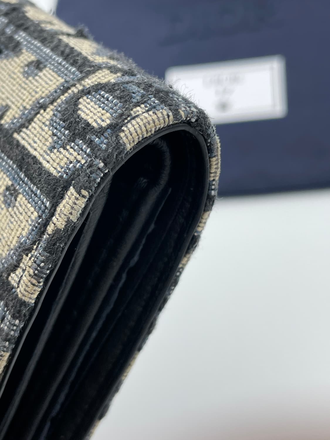 [ 풀구성 / 새상품급 ] 정품 디올 오블리크 반지갑 베이지  상품이미지8