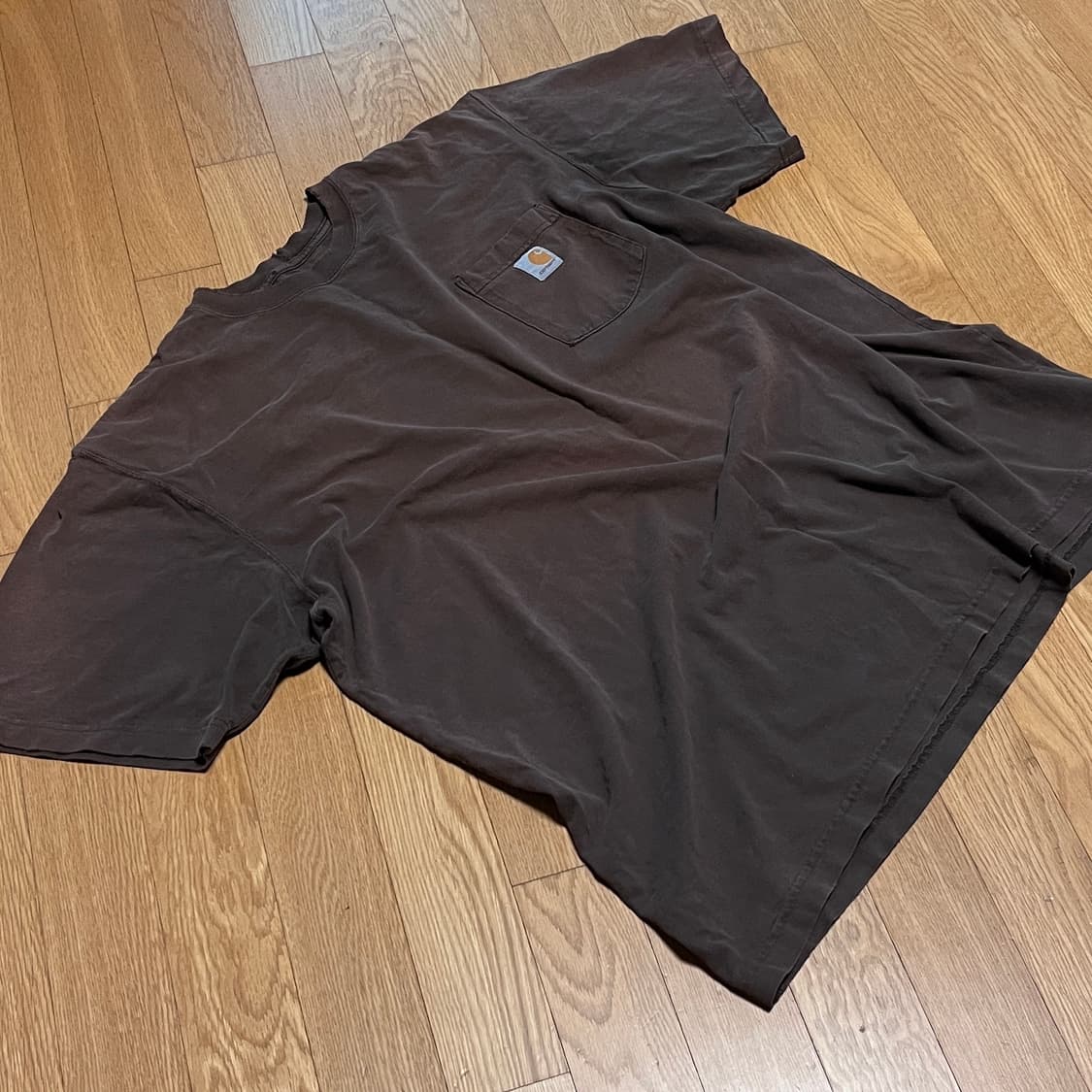 [XL] 빈티지 칼하트 썬페이드 브라운 포켓티 상품이미지3