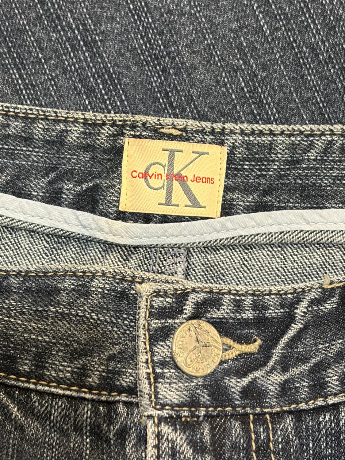 L 캘빈클라인진 CK 빈티지 데님 미니스커트 3.9 상품이미지6