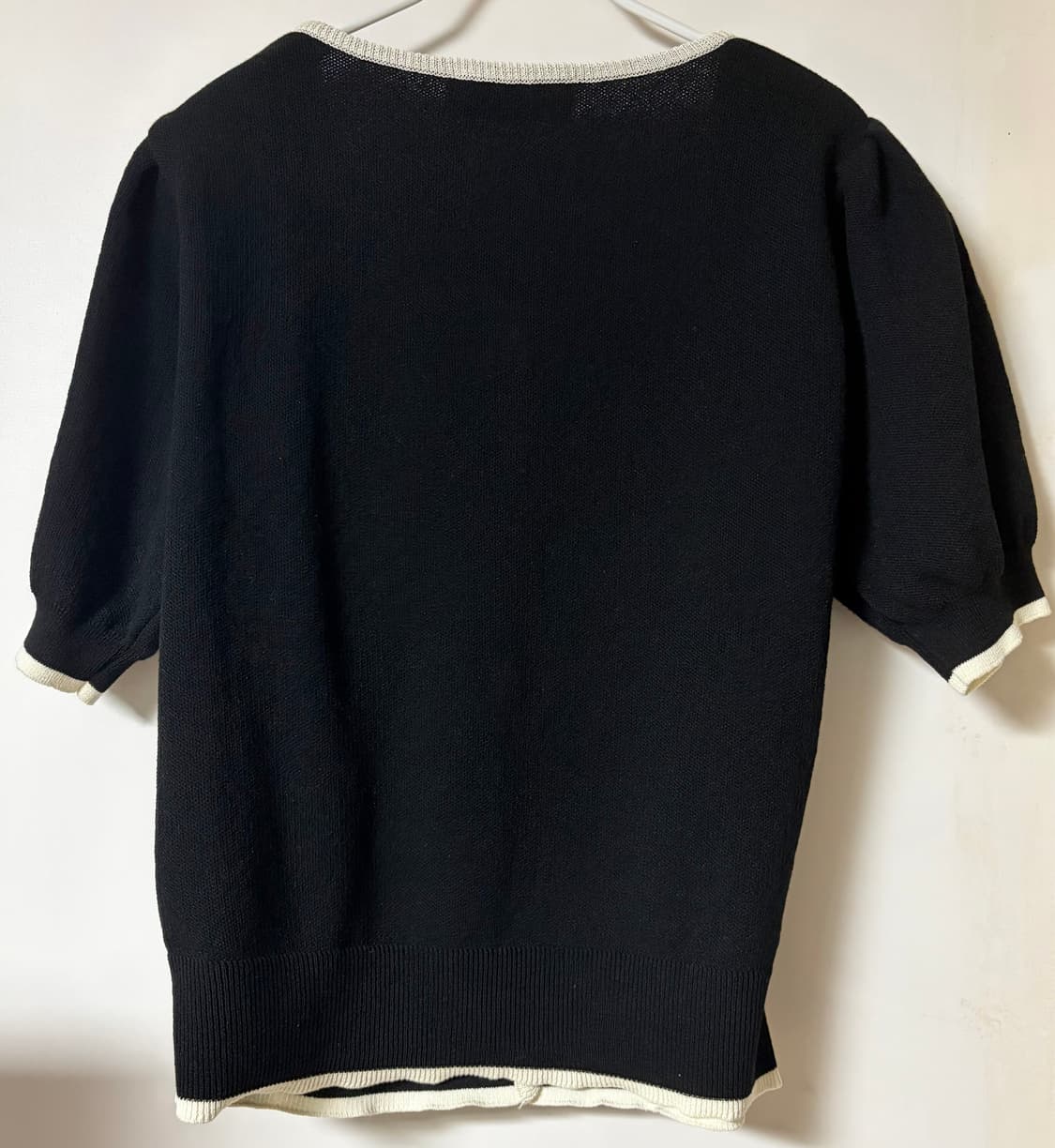 던스트 스쿱넥 가디건 블랙 m 상품이미지3