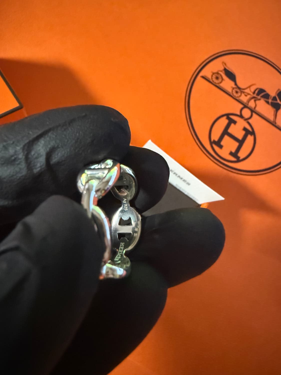 에르메스 샹달반지 실버 55사이즈 상품이미지4