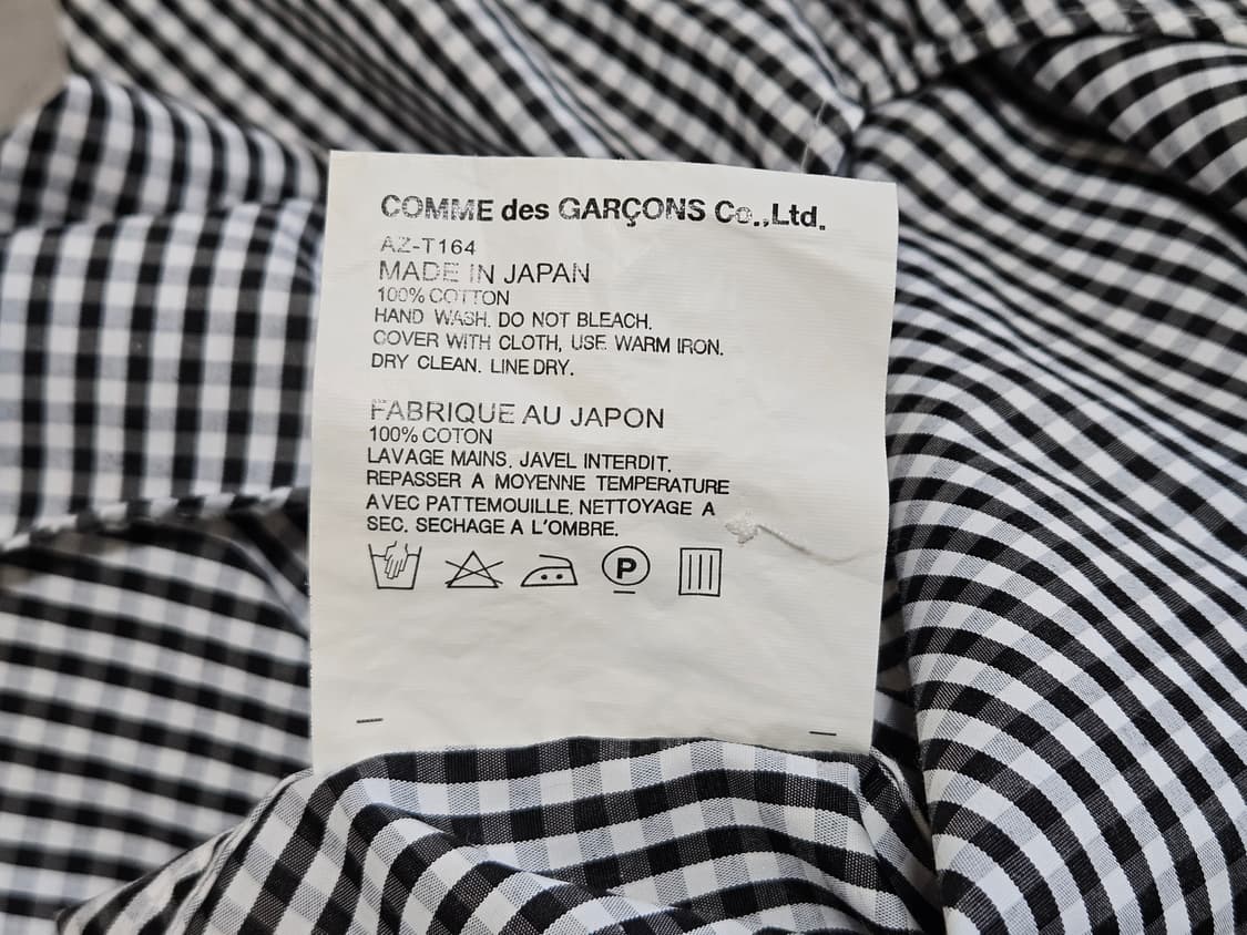 꼼데가르송 PLAY 체크 셔츠 XL 100 105 상품이미지8