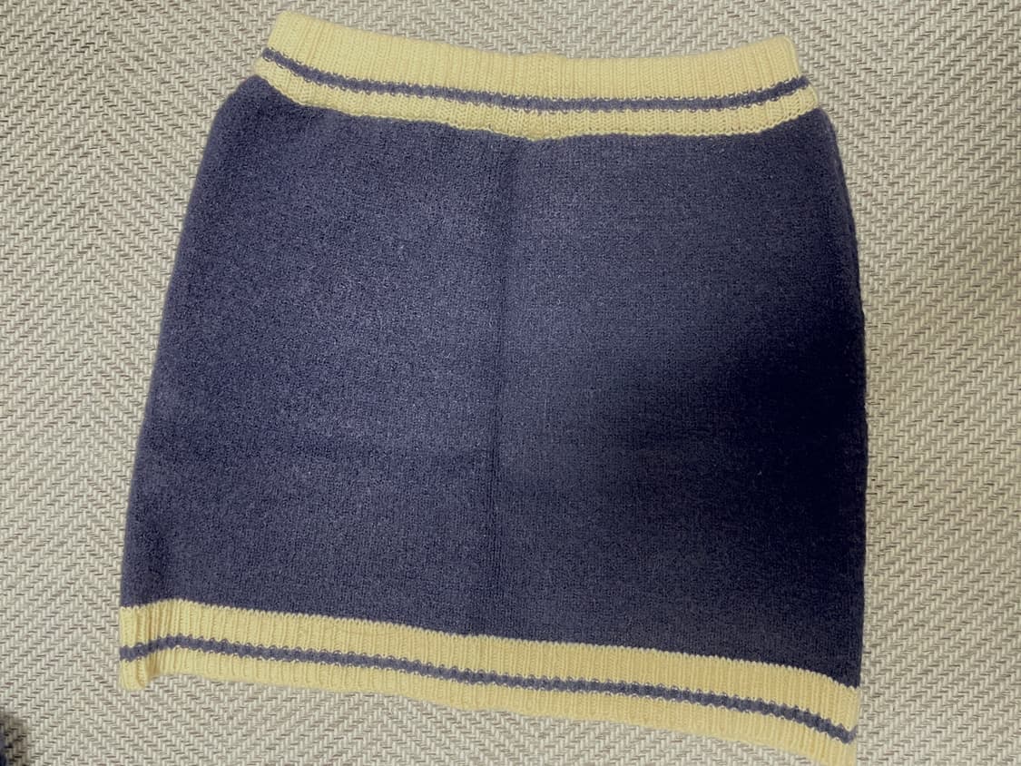 그로브 grove 니트 가디건 스커트 셋업 네이비 상품이미지6