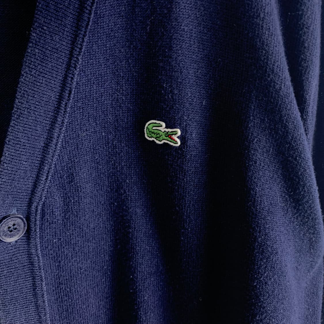 라코스테 자수로고 네이비 니트 가디건 상품이미지3