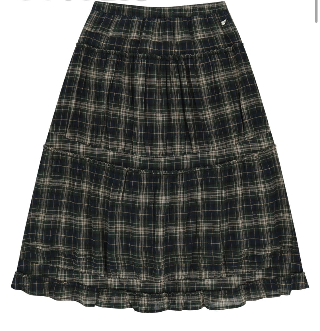 코이세이오 SHIRRING MIDI SKIRT CHECK 2사이즈 상품이미지1
