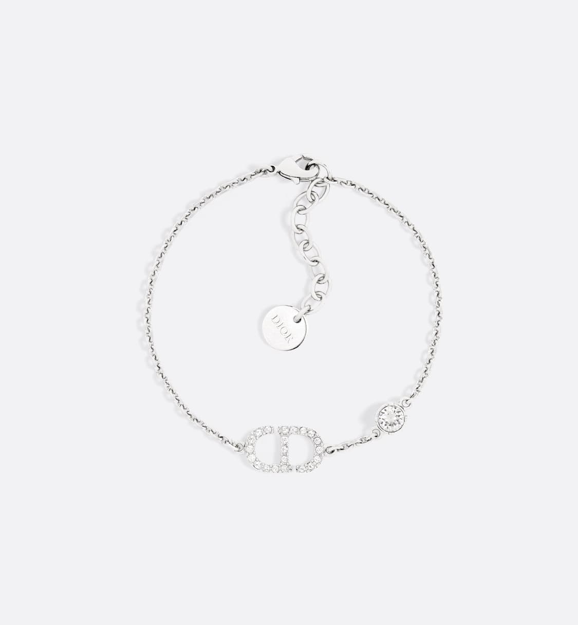 (정품/새상품) 디올 Petit CD 팔찌 실버 크리스탈 풀박스 상품이미지1