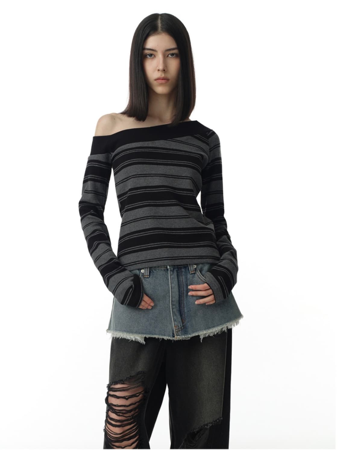 밀로우먼 반 오프숄더 상품이미지2