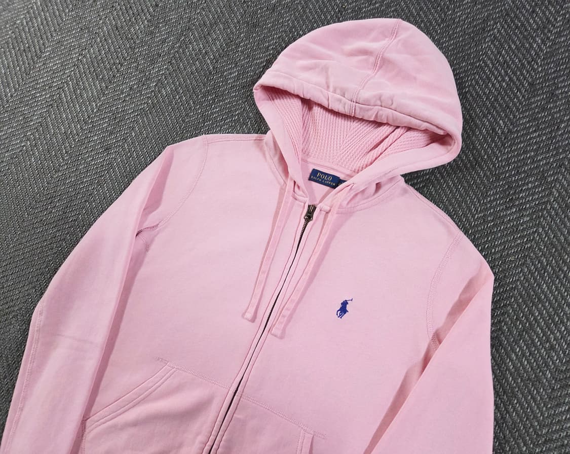폴로 랄프로렌 Polo 베이비 핑크 풀집업 후드집업
 상품이미지3