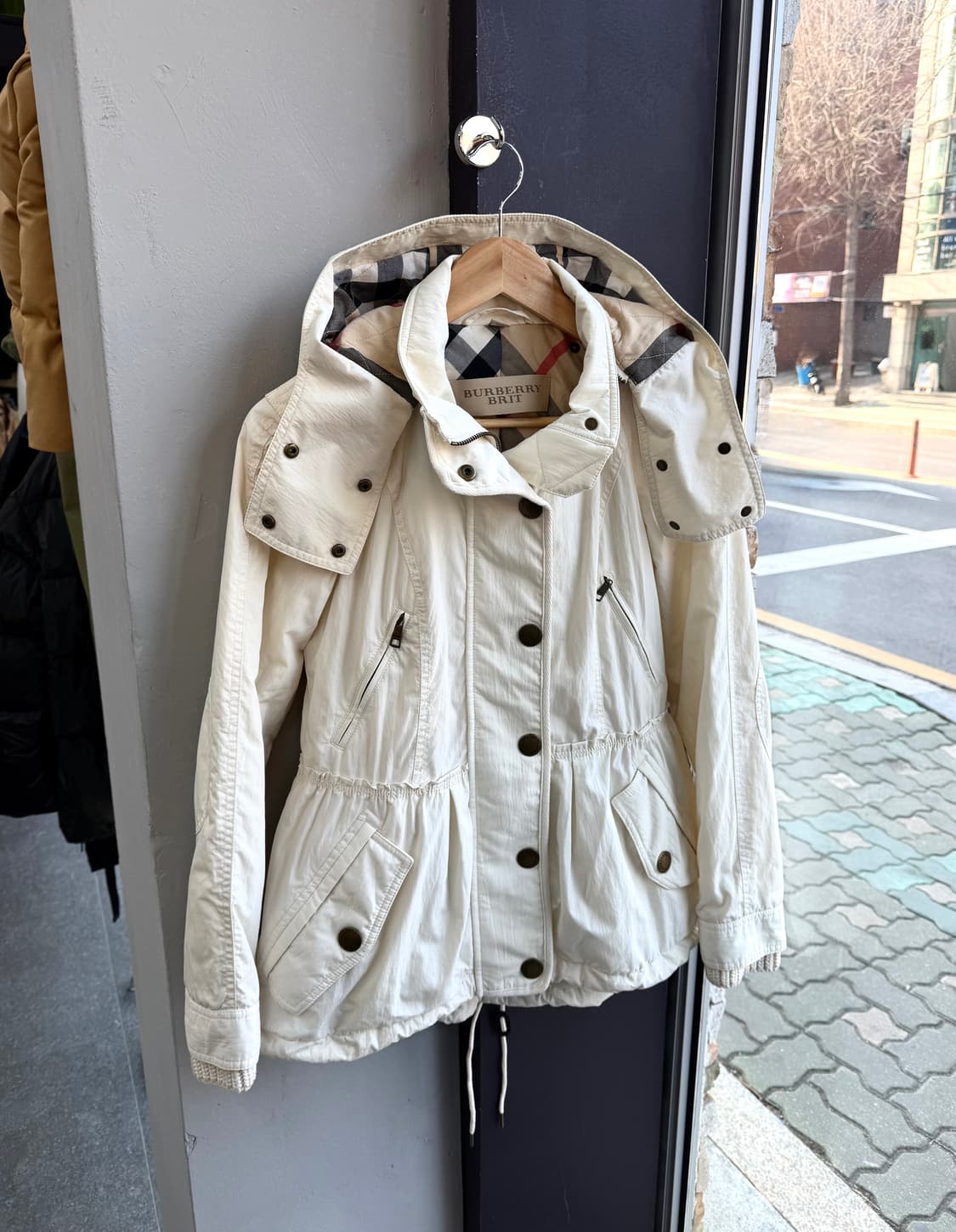 UK8/ 버버리 후디드 트렌치 경량패딩 자켓 상품이미지2
