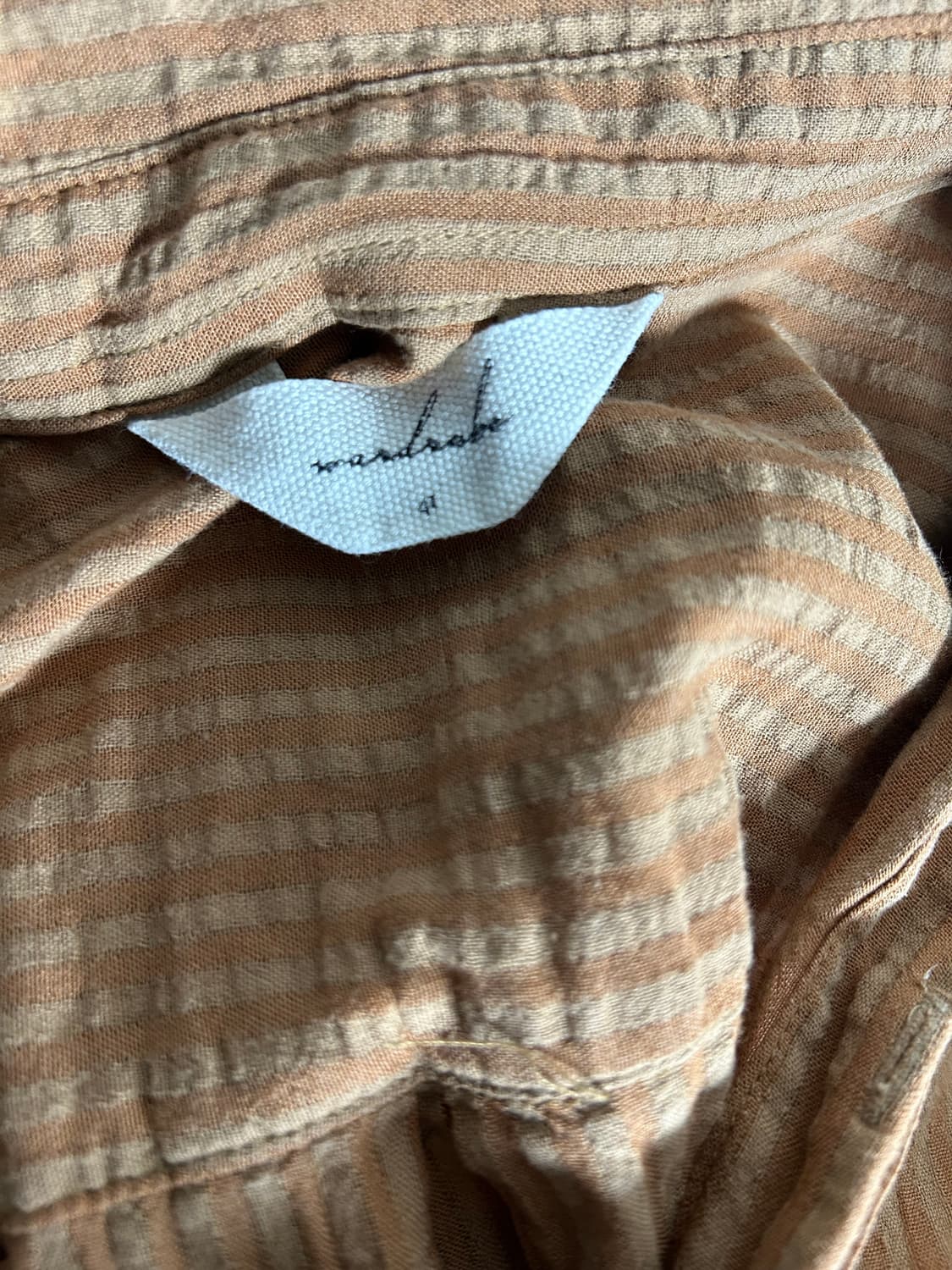 wardrobe41 오렌지브라운 셔츠 m 상품이미지2