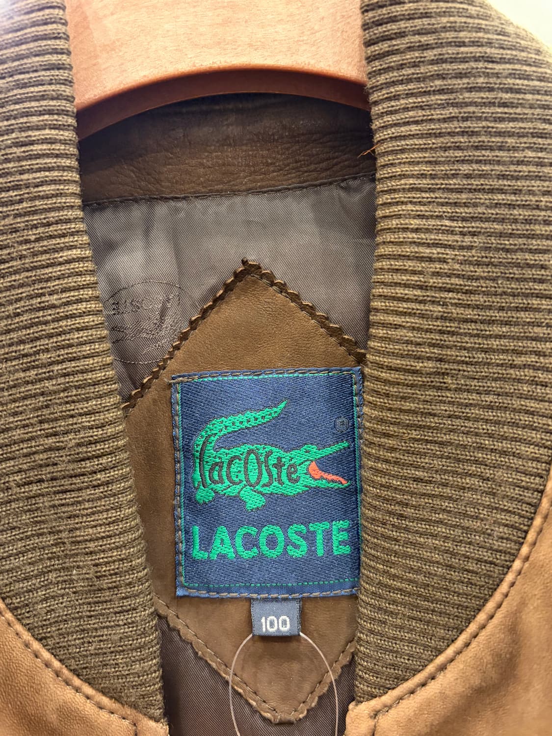 90s Lacoste 라코스테 스웨이드 봄버 자켓 상품이미지9