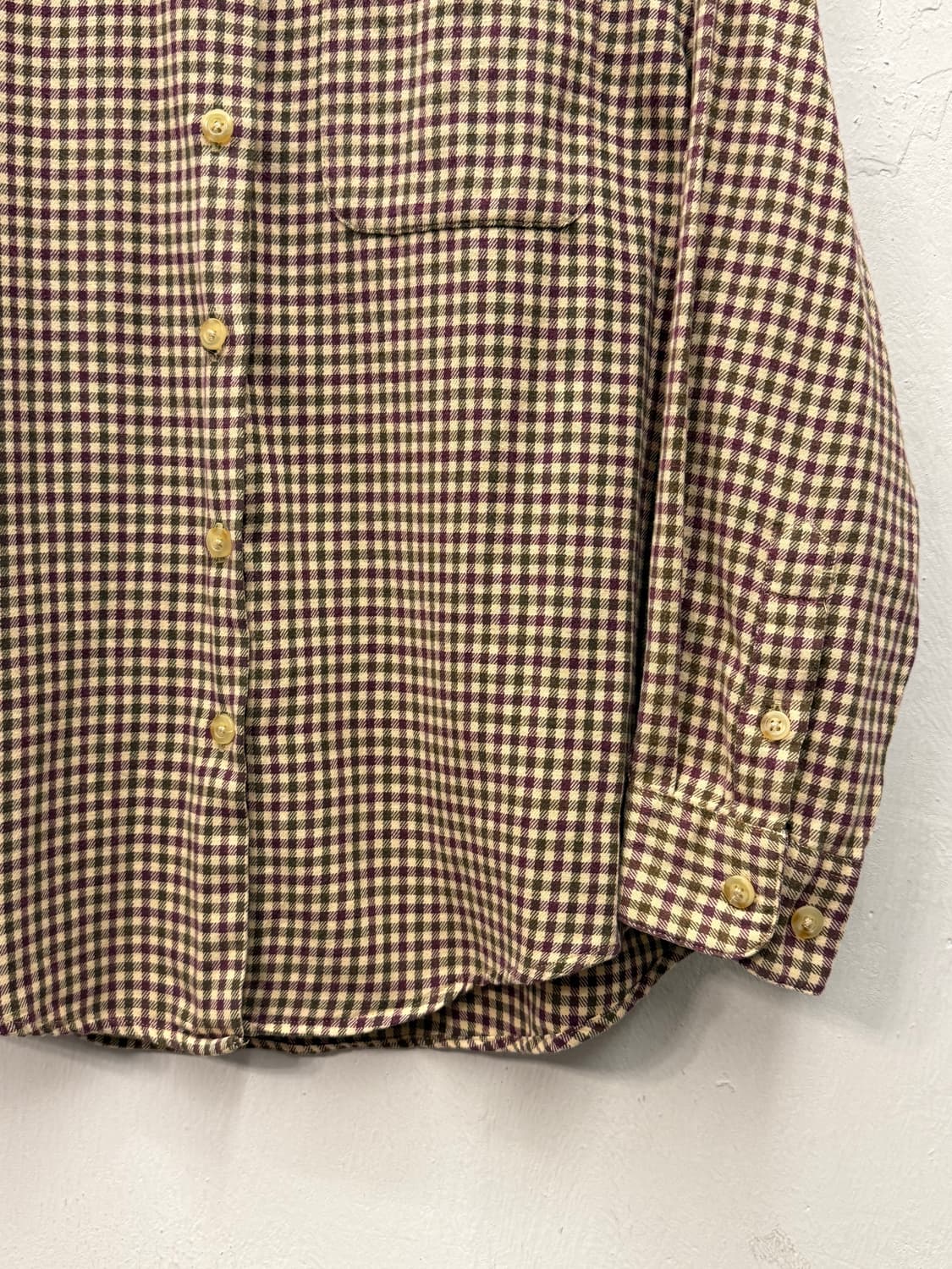 Eddie Bauer Micro Check Flannel Shirt 상품이미지3