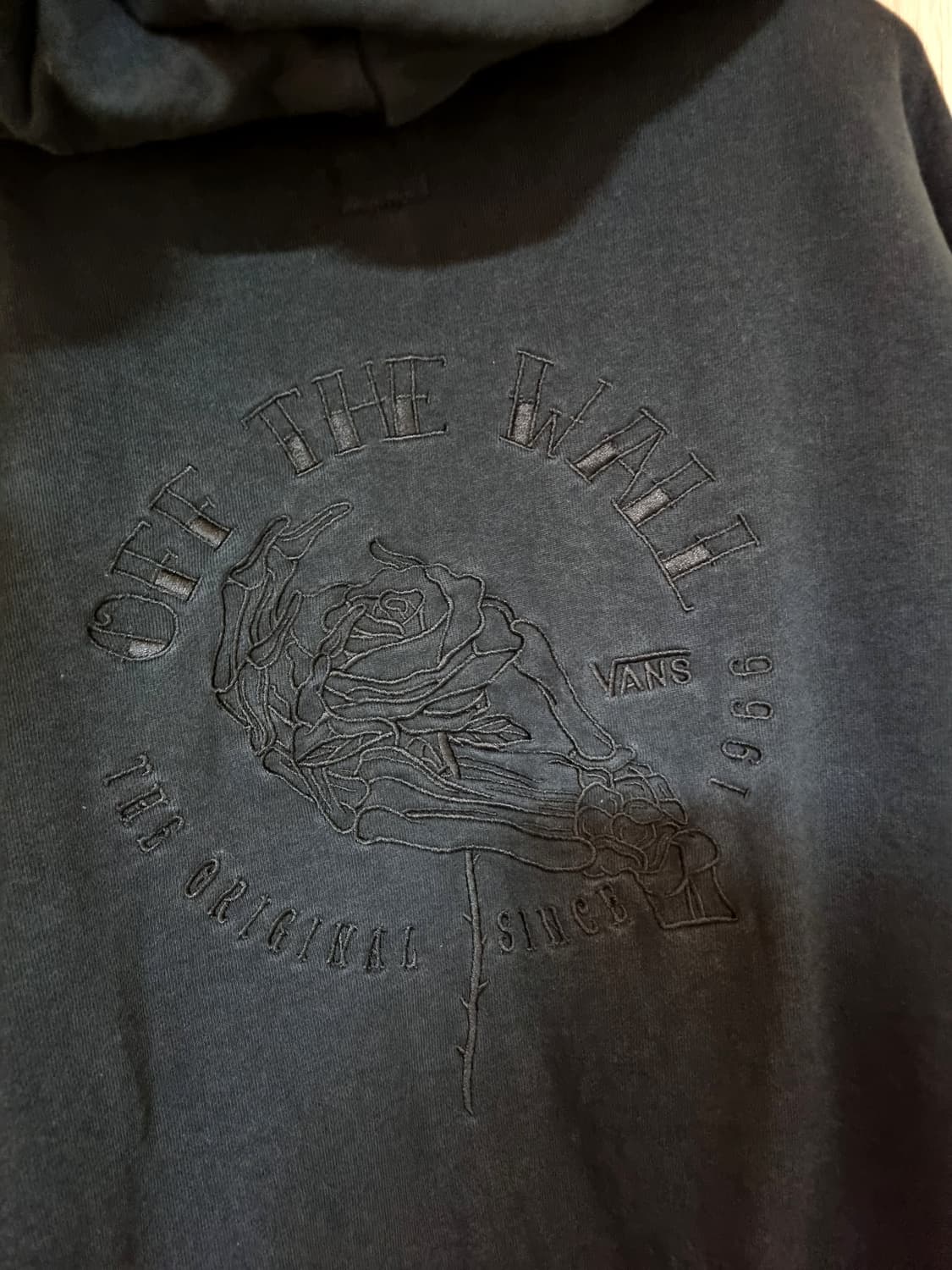 반스 자수 빈티지후드티 상품이미지2