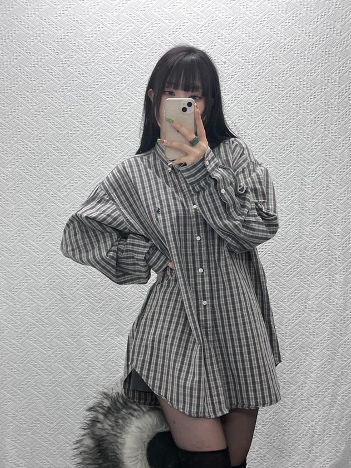 폴로 랄프로렌 빈티지 컨트리 오버핏 체크 셔츠 L C09557 상품이미지1