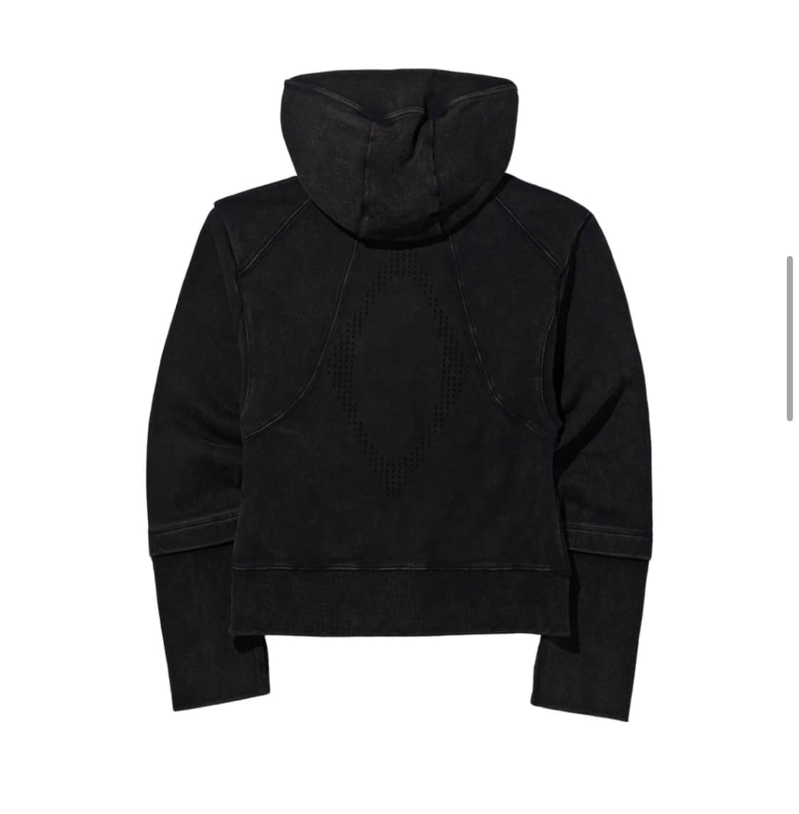 미스치프 롬버스 펀칭 후드 집업 블랙 상품이미지2