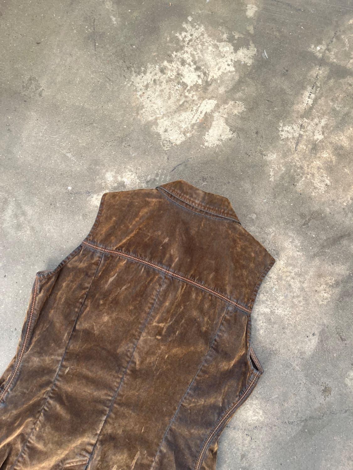 Diesel 디젤 로고 벨벳 베스트  상품이미지6