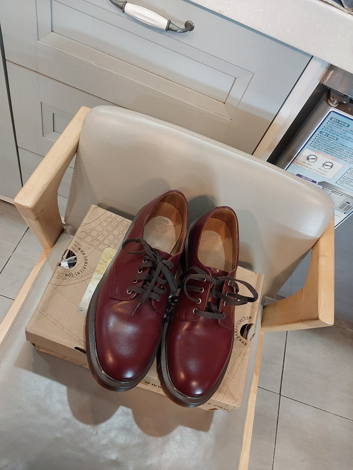 닥터마틴 4홀 스미스 옥스블러드 컬러 빈티지 스무스 더비슈즈 구두 상품이미지10