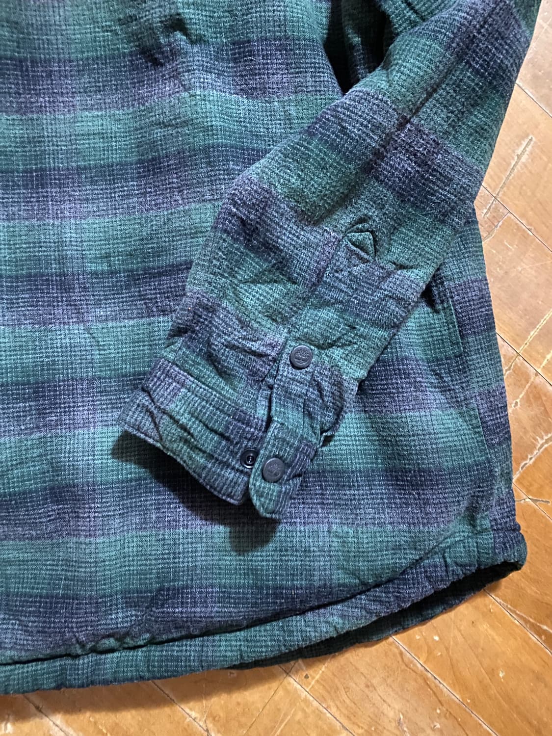 팀버랜드 플리스 체크 셔츠형 아우터 XL 상품이미지6