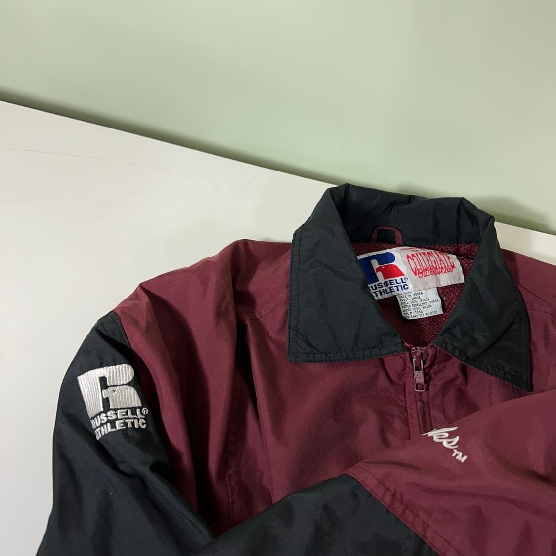 L-XL 러셀에슬레틱 USA 90‘s 오버핏 나일론 캐롤라이나 바람막이 상품이미지8