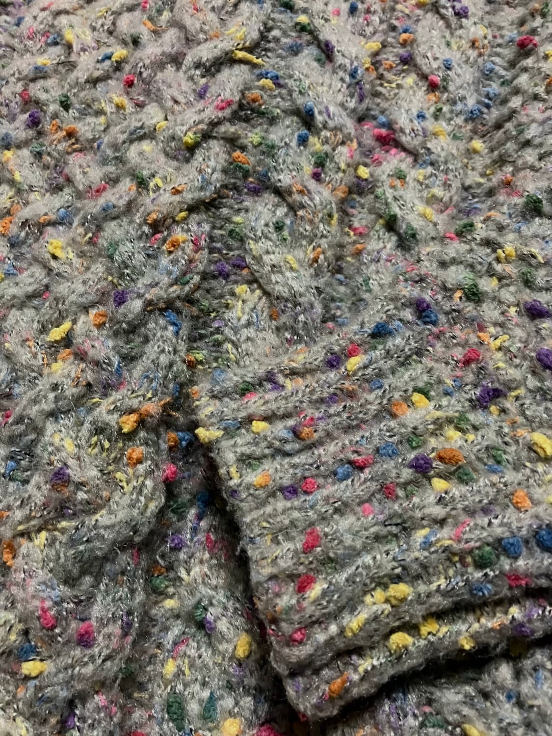 Sha Mu 멀티컬러 볼 터틀넥 스웨터 OS 상품이미지3