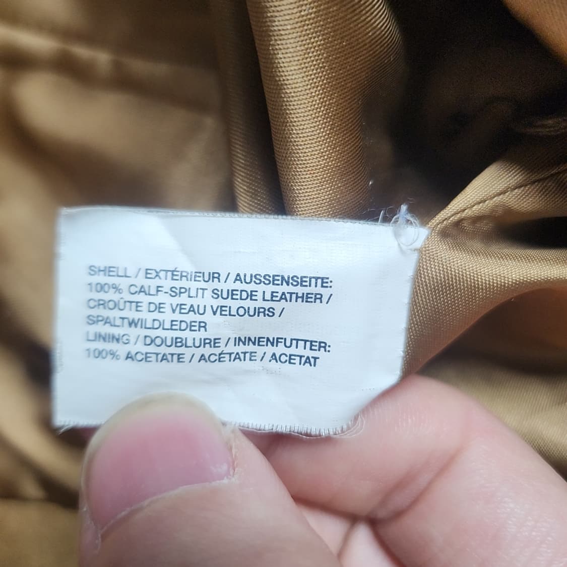 [XXS] Gap 갭 브라운 스웨이드 송아지 가죽 자켓 상품이미지5