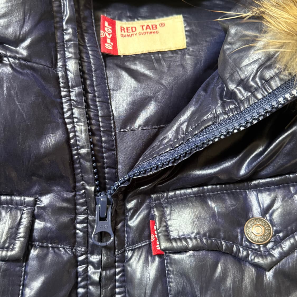 리바이스 레드탭 후드 패딩 조끼 (160) 상품이미지2