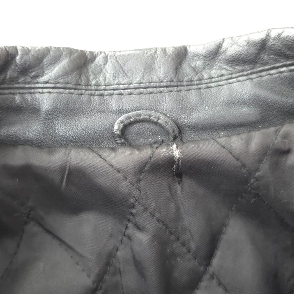 JPN 빈티지 소가죽 블루종 블랙 가죽 자켓 상품이미지5