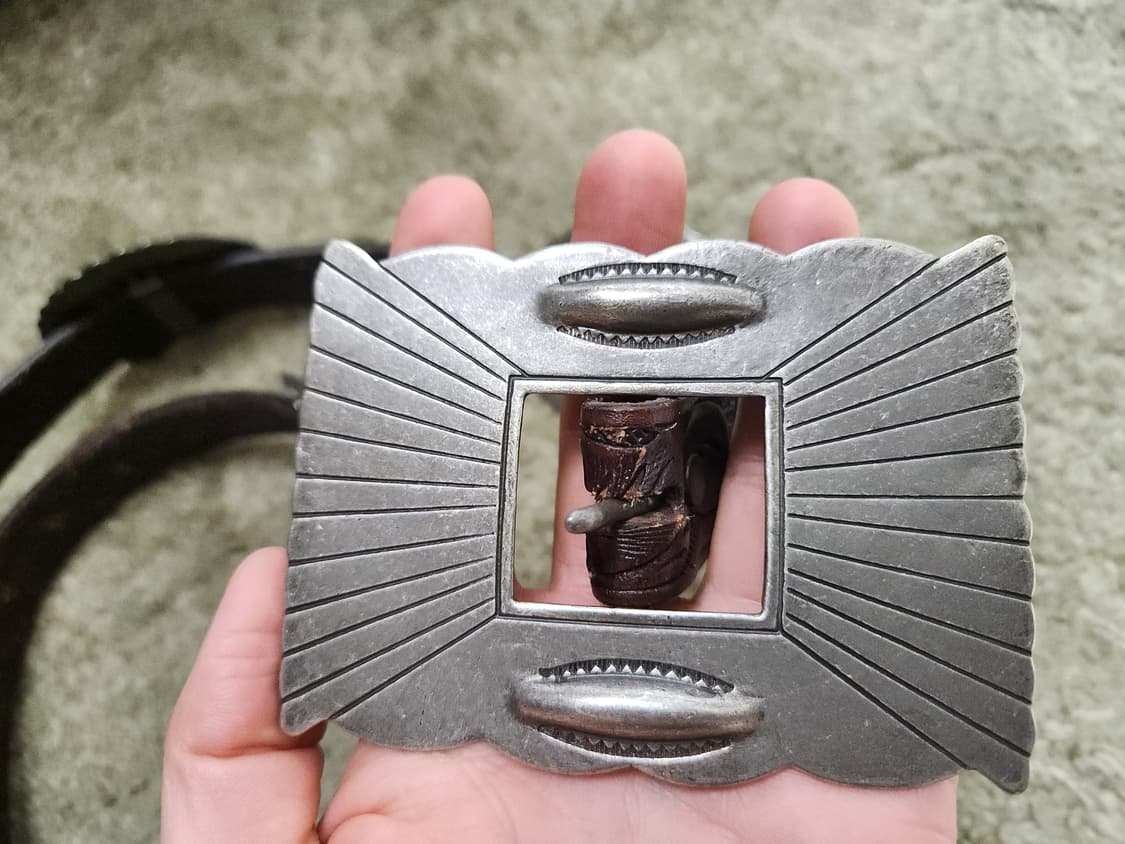 더블알엘 RRL 웨스턴 핸드 콘초 벨트 유니섹스 유일매물 상품이미지4