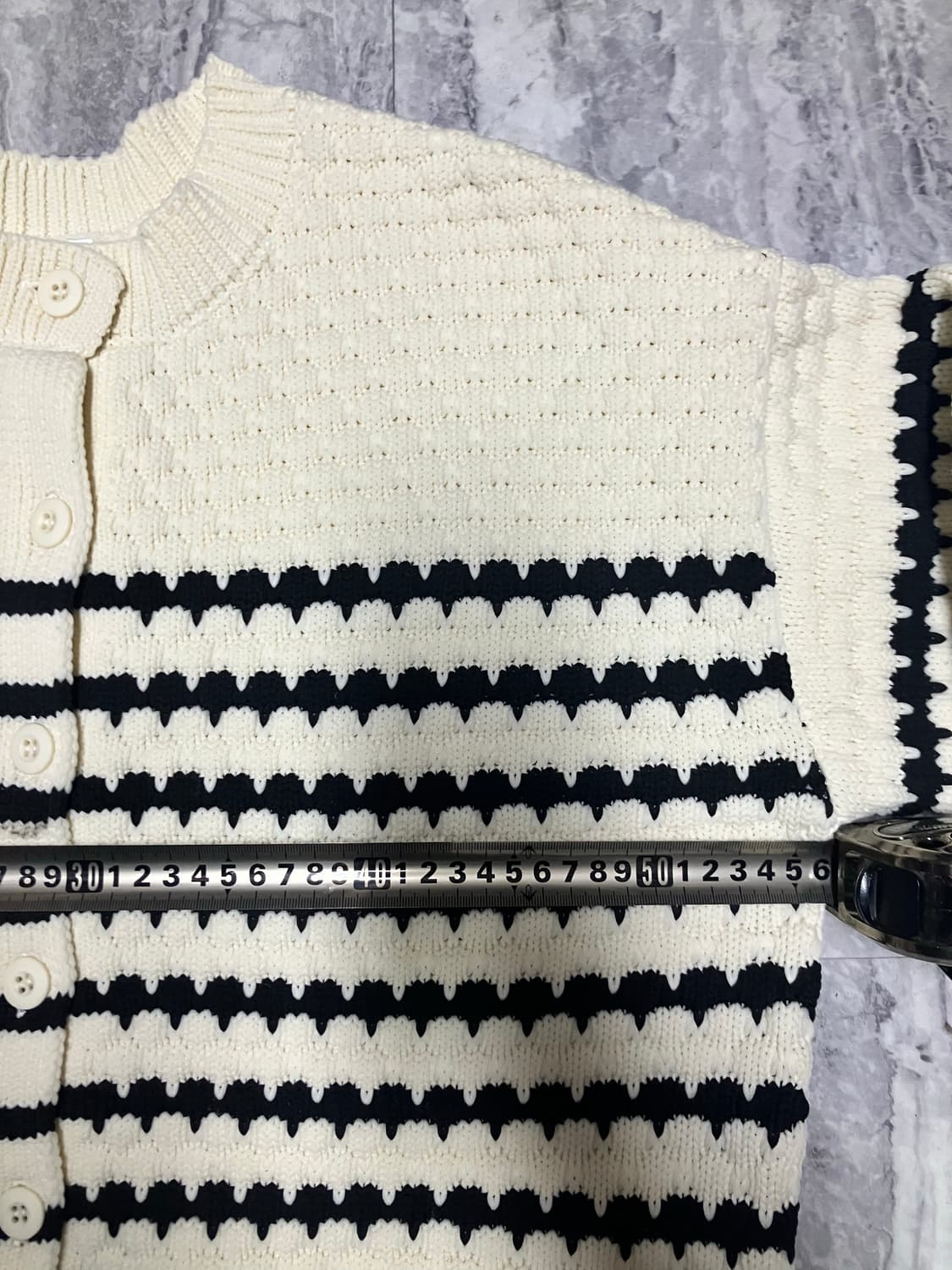 일본빈티지 올드스쿨아메카지 모리걸너드남 스트라이프코위찬니트 상품이미지3