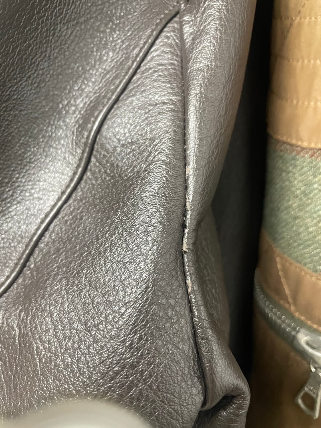 머듈 레더자켓 브라운 1 상품이미지3