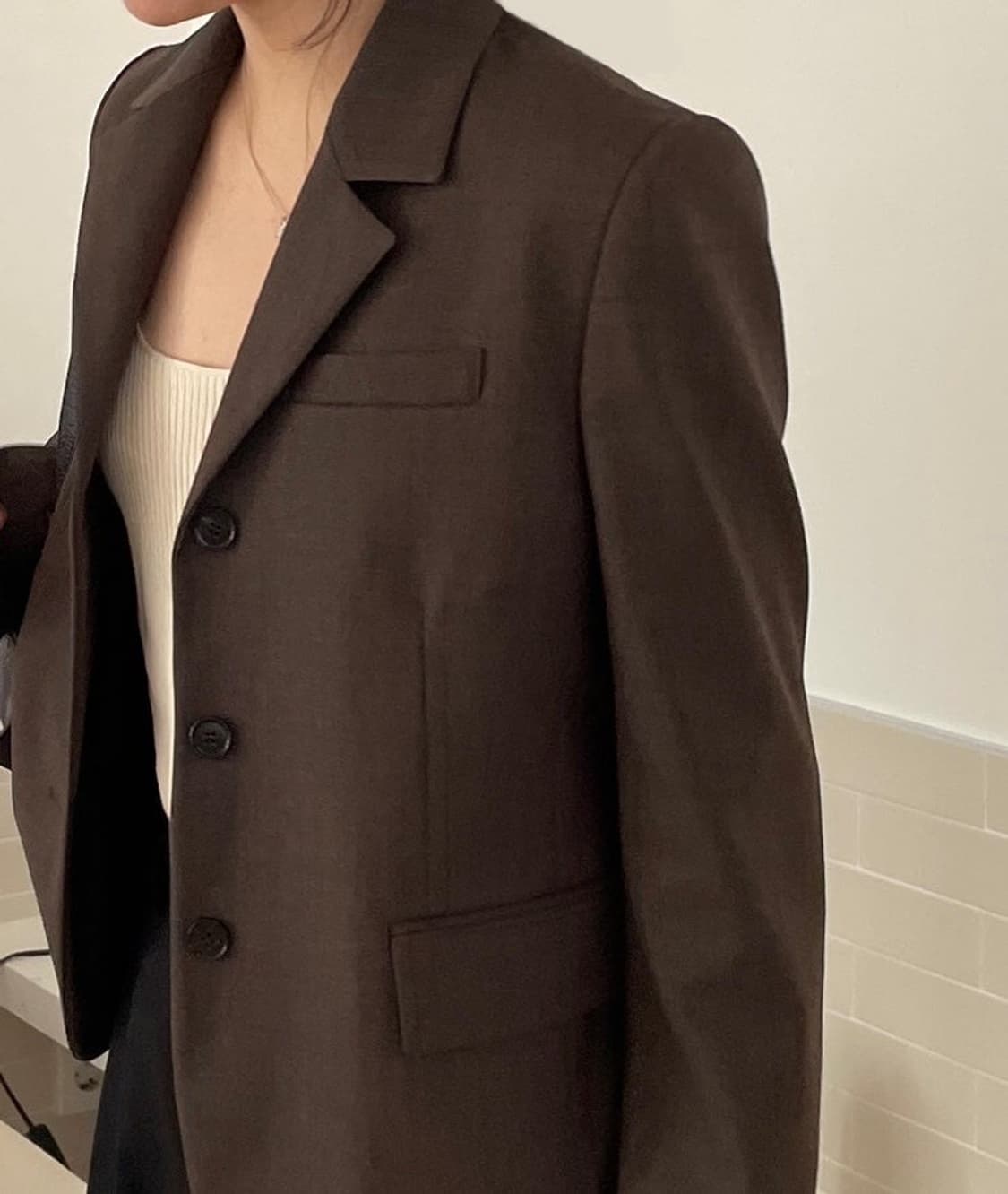 [42] 노멜렛 산레모 울 블레이저 블랙 상품이미지6