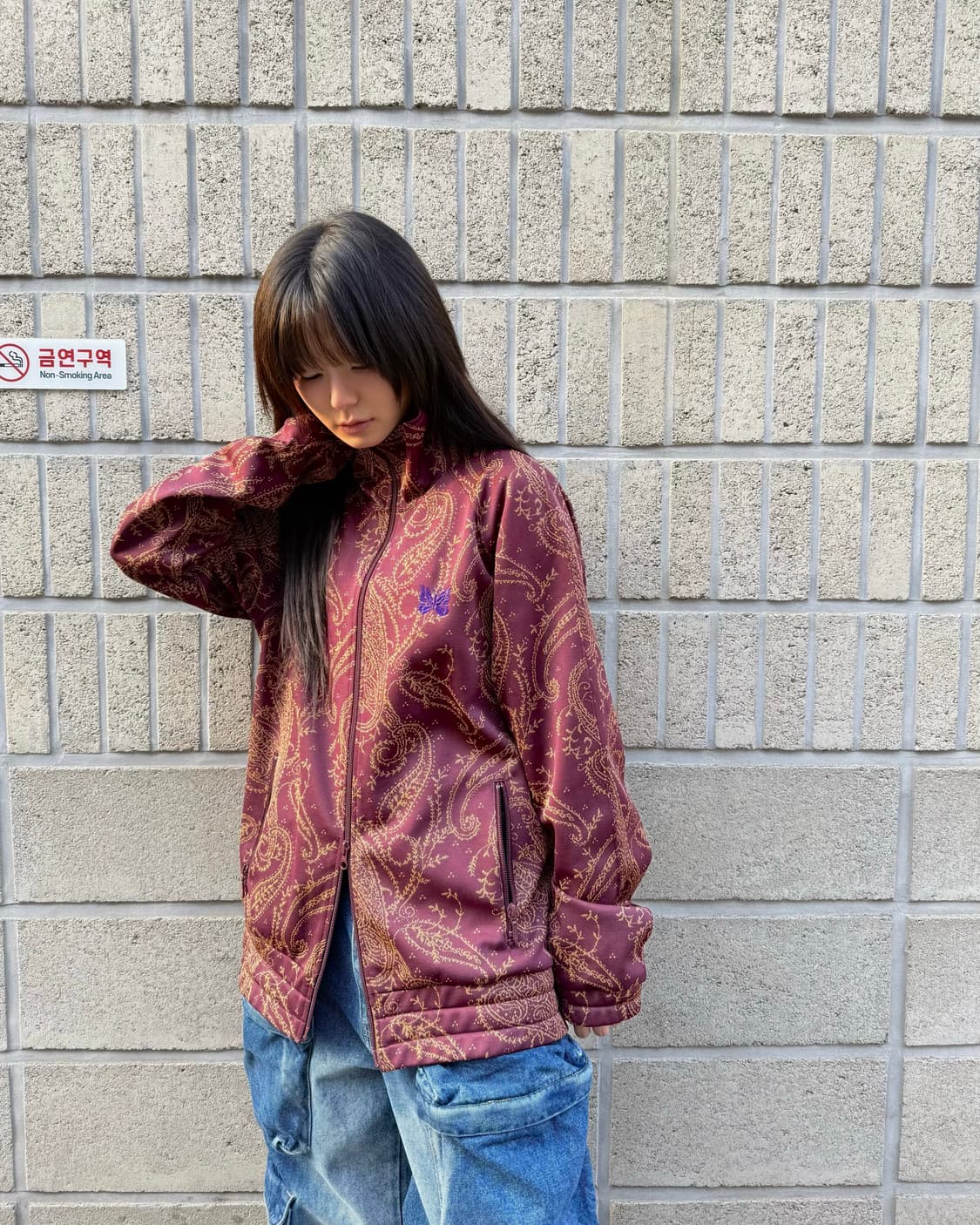 니들스 21A/W 자카드 페이즐리 패턴 집업 상품이미지10