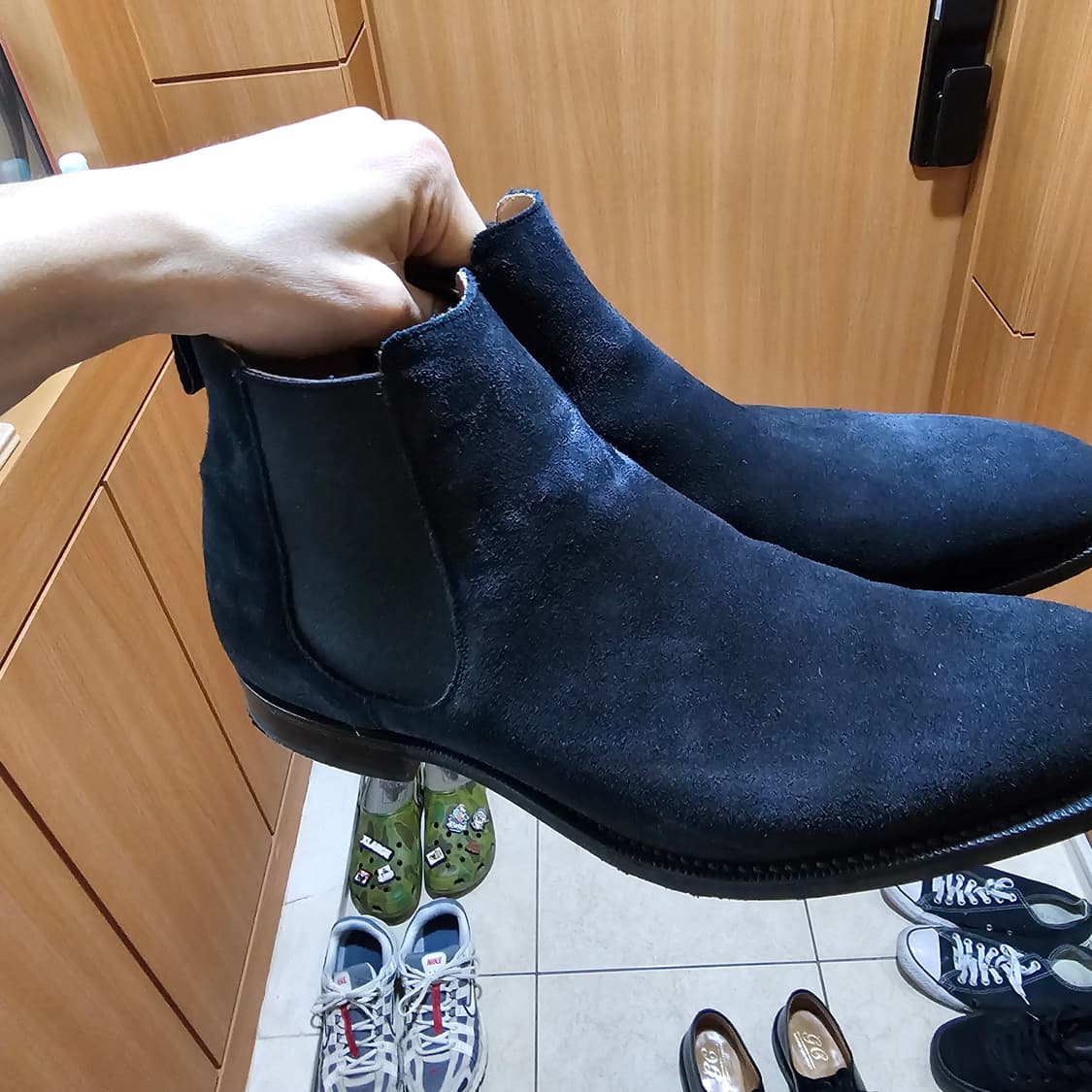 처치스 houston 블랙 스웨이드 첼시부츠 상품이미지8