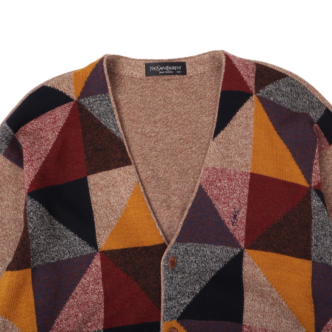 입생로랑 뿌르 옴므 베이지 패턴 울 가디건 상품이미지2